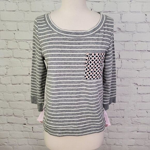 ANTHROPOLOGIE Little Yellow Button Antibes Tee - New with Tags (NWT) - M - Picture 2 of 11